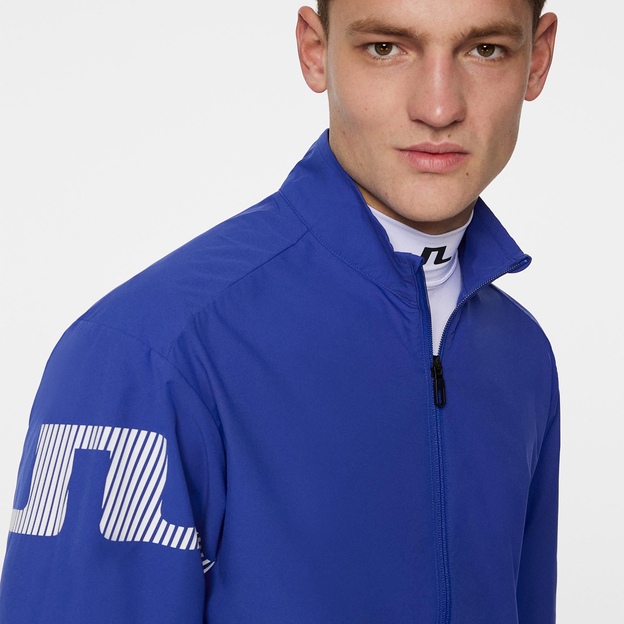 J Lindeberg Heath Mens Golf Wind Jacket Clematis Blue
